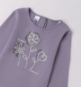 maglia girocollo manica lunga bambina